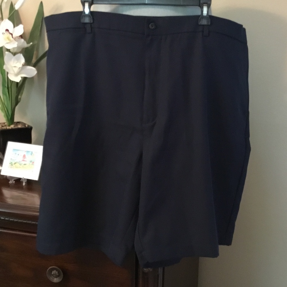 Men's-GUC-Ben Hogan Performance Dark Navy Flat-Front Shorts